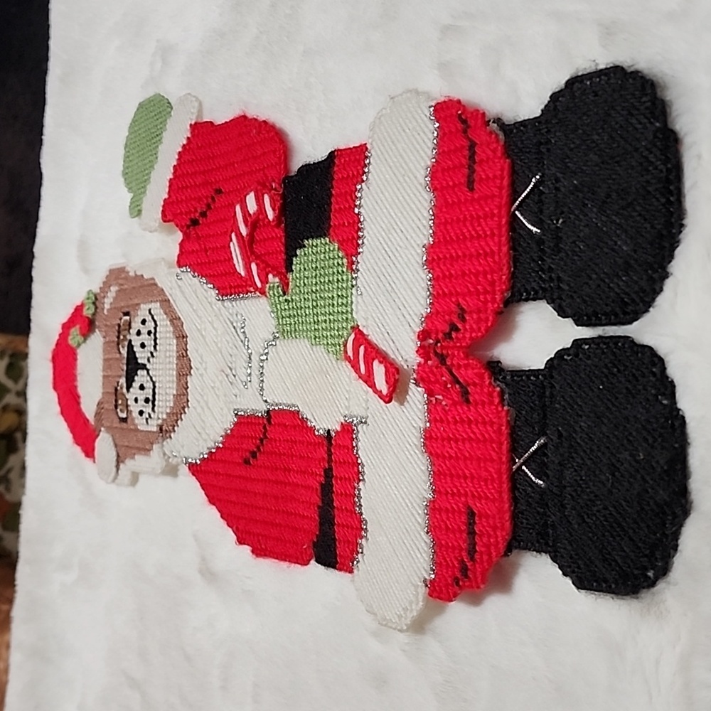 VINTAGE COMPLETED  CROSS STITCH CANVAS